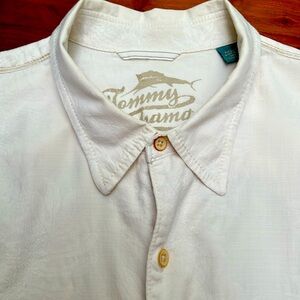 Tommy Bahama Silk Blend Woven Pattern Shirt  Sz XXL